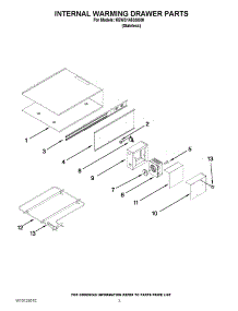 02 - Internal Warming Drawer Parts parts for Kitchenaid Warming Drawer KEWS145SSS00 from AppliancePartsPros.com