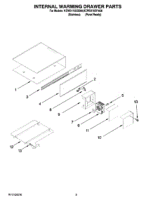 02 - Internal Warming Drawer Parts parts for Kitchenaid Warming Drawer KEWS175SPA00 from AppliancePartsPros.com