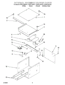 02 - Section parts for Kitchenaid Warming Drawer KEWD105HBL1 from AppliancePartsPros.com