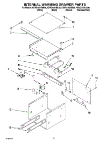 02 - Internal Warming Drawer Parts parts for Kitchenaid Warming Drawer KEWD105HBT06 from AppliancePartsPros.com