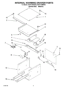 02 - Internal Warming Drawer Parts parts for Kitchenaid Warming Drawer KEWV105MSS00 from AppliancePartsPros.com