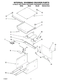 02 - Section parts for Kitchenaid Warming Drawer KEWD105HSS4 from AppliancePartsPros.com