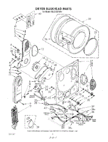 05 - Dryer Bulkhead parts for Kitchenaid Washer Dryer Combo KELC500TWH1 from AppliancePartsPros.com