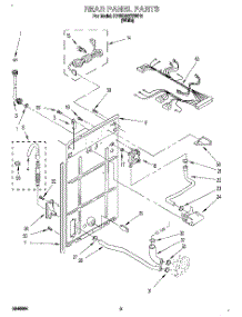 02 - Rear Panel parts for Kitchenaid Washer KAWE667BWH1 from AppliancePartsPros.com