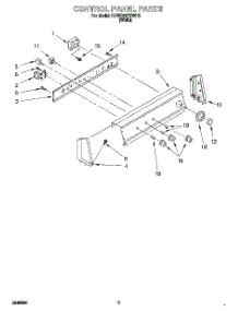03 - Control Panel parts for Kitchenaid Washer KAWE667BWH1 from AppliancePartsPros.com