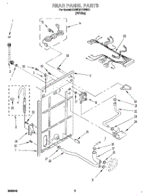 02 - Rear Panel parts for Kitchenaid Washer KAWE577BWH0 from AppliancePartsPros.com