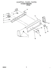 03 - Control Panel parts for Kitchenaid Washer KAWE577BWH0 from AppliancePartsPros.com