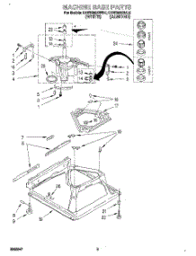 07 - Machine Base parts for Kitchenaid Washer KAWE665BWH0 from AppliancePartsPros.com