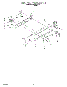03 - Control Panel parts for Kitchenaid Washer KAWE577BWH1 from AppliancePartsPros.com