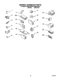 08 - Wiring Harness parts for Kitchenaid Washer KAWE570BWH0 from AppliancePartsPros.com