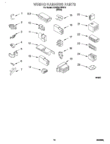 08 - Wiring Harness parts for Kitchenaid Washer KAWE577BWH1 from AppliancePartsPros.com