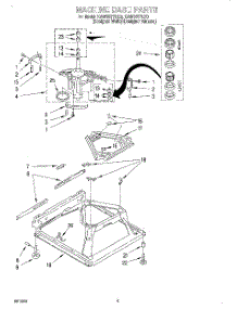 06 - Machine Base parts for Kitchenaid Washer KAWS577EZ0 from AppliancePartsPros.com