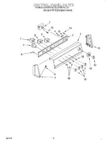 03 - Control Panel parts for Kitchenaid Washer KAWS700EQ0 from AppliancePartsPros.com