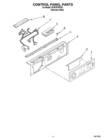 03 - Control Panel Parts parts for Kitchenaid Washer KHWV01RSS0 from AppliancePartsPros.com