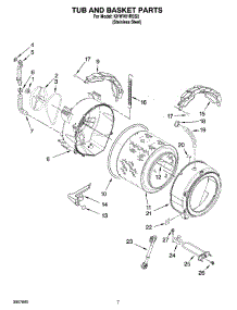 05 - Tub And Basket Parts parts for Kitchenaid Washer KHWV01RSS0 from AppliancePartsPros.com