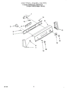 03 - Control Panel parts for Kitchenaid Washer KAWS577EQ0 from AppliancePartsPros.com