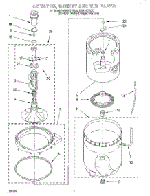 05 - Agitator, Basket And Tub parts for Kitchenaid Washer KAWS577EQ0 from AppliancePartsPros.com