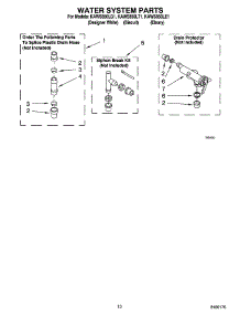 07 - Water System Parts parts for Kitchenaid Washer KAWS850LT1 from AppliancePartsPros.com