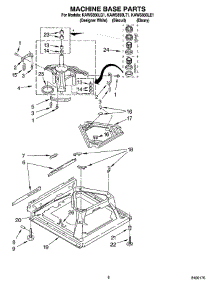 05 - Machine Base Parts parts for Kitchenaid Washer KAWS850LQ1 from AppliancePartsPros.com