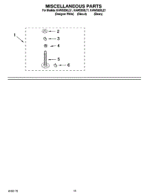 11 - Miscellaneous Parts Optional Parts (Not Included) parts for Kitchenaid Washer KAWS850LQ1 from AppliancePartsPros.com
