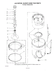 05 - Agitator, Basket And Tub parts for Kitchenaid Washer KAWE550VWH0 from AppliancePartsPros.com