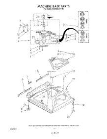 07 - Machine Base parts for Kitchenaid Washer KAWE550VWH0 from AppliancePartsPros.com