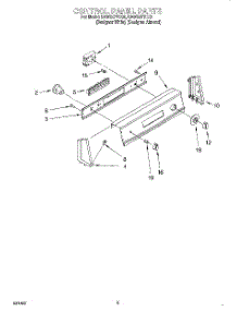 03 - Control Panel parts for Kitchenaid Washer KAWS677EQ0 from AppliancePartsPros.com