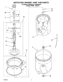03 - Agitator, Basket And Tub parts for Kitchenaid Washer KAWS850JT3 from AppliancePartsPros.com