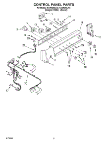 06 - Control Panel parts for Kitchenaid Washer KAWS850JT3 from AppliancePartsPros.com