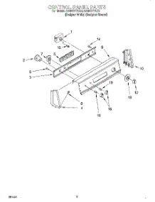 03 - Control Panel parts for Kitchenaid Washer KAWS777EQ0 from AppliancePartsPros.com