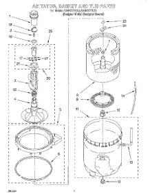 05 - Agitator, Basket And Tub parts for Kitchenaid Washer KAWS777EQ0 from AppliancePartsPros.com