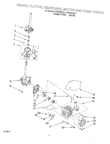 04 - Brake, Clutch, Gearcase, Motor And Pump parts for Kitchenaid Washer KAWS850JQ1 from AppliancePartsPros.com