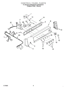 06 - Control Panel parts for Kitchenaid Washer KAWS700JQ0 from AppliancePartsPros.com
