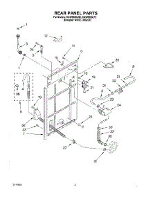 02 - Rear Panel parts for Kitchenaid Washer KAWS850JT2 from AppliancePartsPros.com