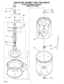 03 - Agitator, Basket And Tub parts for Kitchenaid Washer KAWS850JT2 from AppliancePartsPros.com