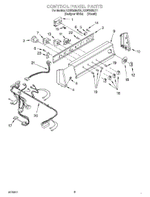06 - Control Panel parts for Kitchenaid Washer KAWS850JT1 from AppliancePartsPros.com