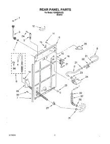 02 - Rear Panel parts for Kitchenaid Washer KAWS855JE2 from AppliancePartsPros.com