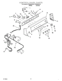 06 - Control Panel parts for Kitchenaid Washer KAWS850JQ0 from AppliancePartsPros.com