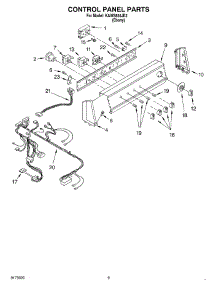 06 - Control Panel parts for Kitchenaid Washer KAWS855JE2 from AppliancePartsPros.com