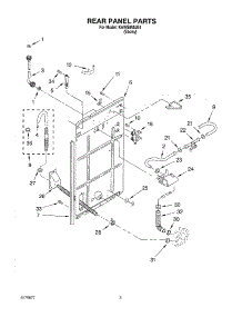 02 - Rear Panel parts for Kitchenaid Washer KAWS855JE4 from AppliancePartsPros.com
