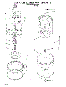 03 - Agitator, Basket And Tub parts for Kitchenaid Washer KAWS855JE4 from AppliancePartsPros.com