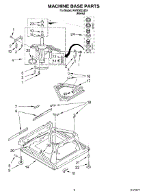 05 - Machine Base parts for Kitchenaid Washer KAWS855JE4 from AppliancePartsPros.com
