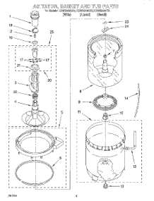 03 - Agitator, Basket And Tub parts for Kitchenaid Washer KAWS850GQ0 from AppliancePartsPros.com