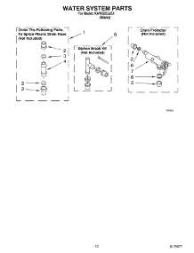 07 - Water System parts for Kitchenaid Washer KAWS855JE4 from AppliancePartsPros.com