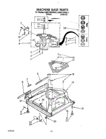 08 - Machine Base parts for Kitchenaid Washer KAWE760WAL3 from AppliancePartsPros.com