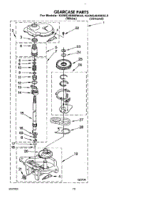 10 - Gearcase parts for Kitchenaid Washer KAWE460WAL3 from AppliancePartsPros.com