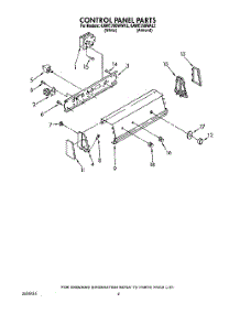 04 - Control Panel parts for Kitchenaid Washer KAWE760WAL2 from AppliancePartsPros.com
