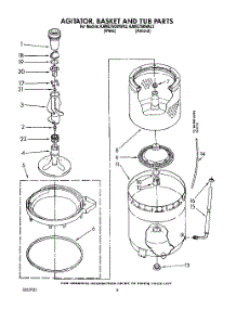 06 - Agitator, Basket And Tub parts for Kitchenaid Washer KAWE760WAL2 from AppliancePartsPros.com