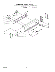 04 - Control Panel parts for Kitchenaid Washer KAWE560WAL3 from AppliancePartsPros.com