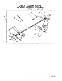 09 - Wiring Harness parts for Kitchenaid Washer KAWE560WAL3 from AppliancePartsPros.com